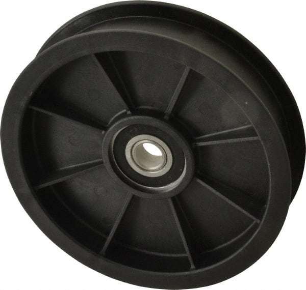 Fenner Drives FA5501RB0002 1/2 Inside x 5.56" Outside Diam, 1.02" Wide Pulley Slot, Glass Reinforced Nylon Idler Pulley 