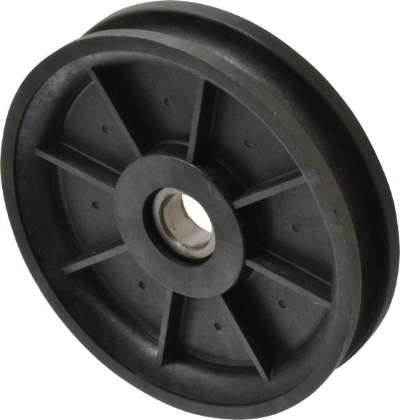 Fenner Drives RA4801 17 Inside x 4.8" Outside Diam, 0.53" Wide Pulley Slot, Glass Reinforced Nylon Idler Pulley Image