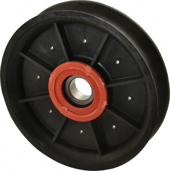 Fenner Drives RA4802 17 Inside x 4.82" Outside Diam, 0.73" Wide Pulley Slot, Glass Reinforced Nylon Idler Pulley Image