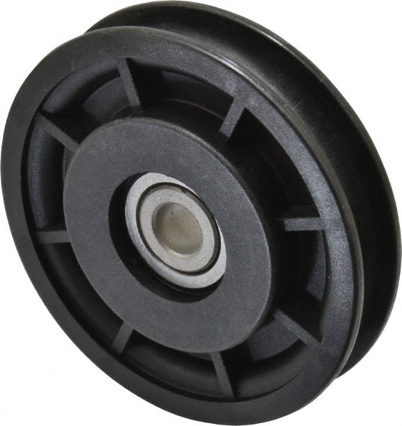Fenner Drives RA3001RB0001 3/8 Inside x 3.05" Outside Diam, 0.4" Wide Pulley Slot, Glass Reinforced Nylon Idler Pulley 