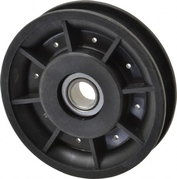 Fenner Drives RA3501RB0002 1/2 Inside x 3-1/2" Outside Diam, 0.53" Wide Pulley Slot, Glass Reinforced Nylon Idler Pulley 