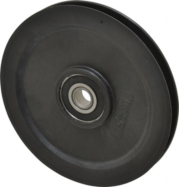 Fenner Drives RA5502RB0002 1/2 Inside x 5-1/2" Outside Diam, 0.38" Wide Pulley Slot, Glass Reinforced Nylon Idler Pulley 