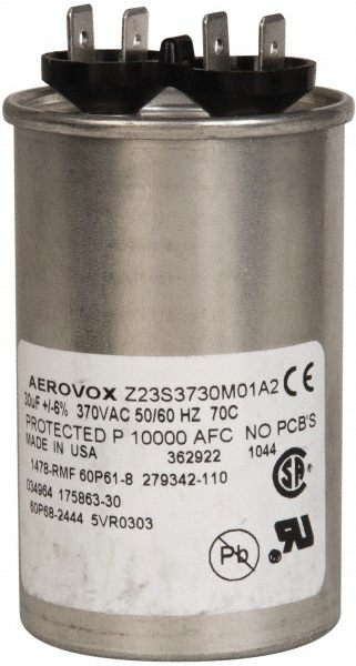 Electromechanical Actuator Controls, Capacitors & Relays; Type: Capacitor ; Input Voltage: 115 VAC ; Input Current: AC