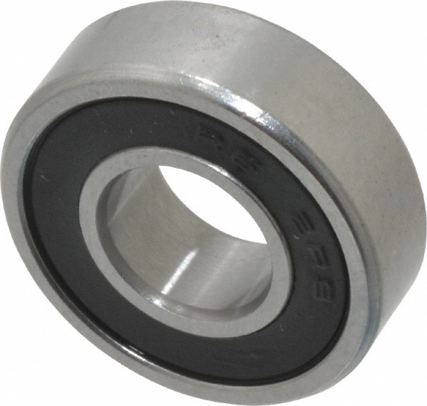 Deep Groove Ball Bearing: Double Seal - 315 lb Static Load, Bearing Number R6