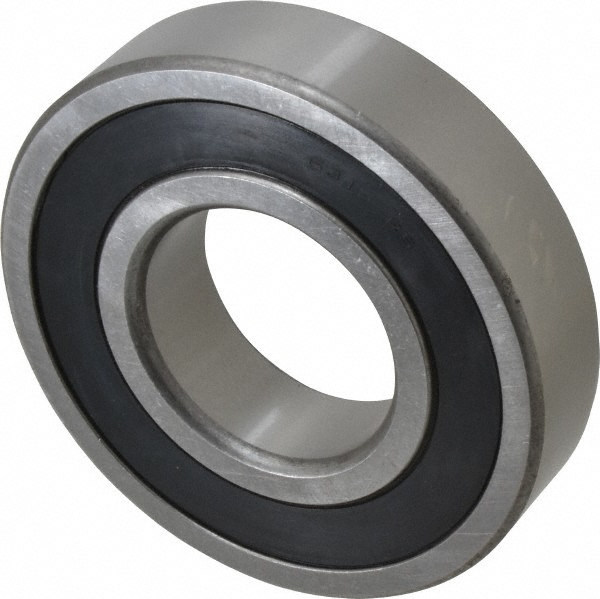Deep Groove Ball Bearing: 130 mm OD, Double Seal - 11,700 lb Static Load, Bearing Number 6312