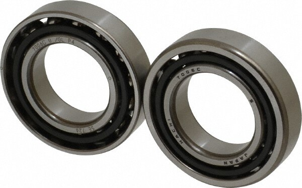 Angular Contact Ball Bearing: 30 mm Bore Dia, 55 mm OD, 13 mm OAW, Without Flange