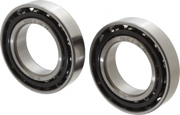 Nachi 7007 CYDU P4 Angular Contact Ball Bearing: 35 mm Bore Dia, 62 mm OD, 14 mm OAW, Without Flange Image