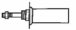 ARO/Ingersoll-Rand 20539 Air Cylinder Flange: 2-1/2" Bore, Use with ARO Economair Cylinders Image