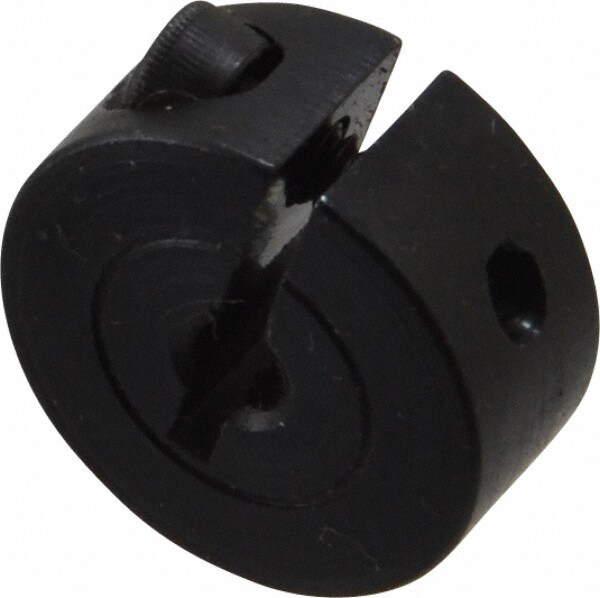 Shaft Collar: Clamp, 0.125" Bore Dia, 11/16" OD, Steel