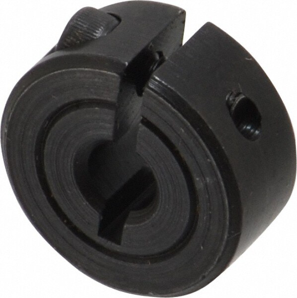 Shaft Collar: Clamp, 0.188" Bore Dia, 11/16" OD, Steel