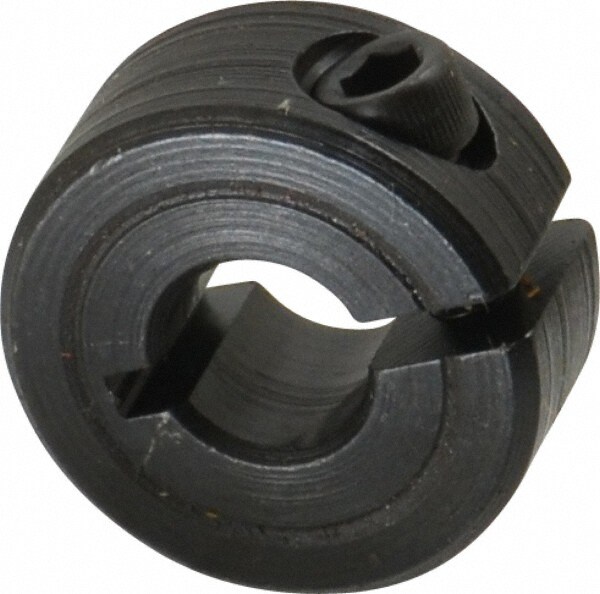 Shaft Collar: Clamp, 0.25" Bore Dia, 11/16" OD, Steel