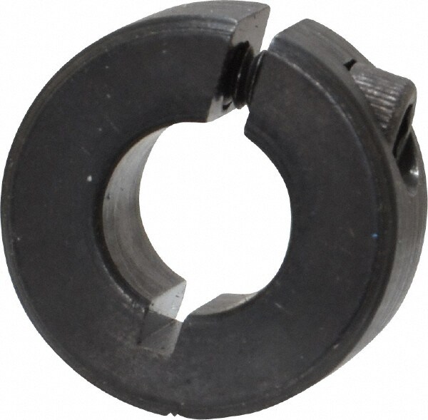 Shaft Collar: Clamp, 0.313" Bore Dia, 11/16" OD, Steel
