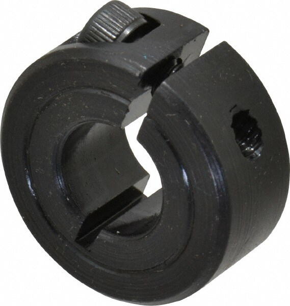 Shaft Collar: Clamp, 0.375" Bore Dia, 7/8" OD, Steel