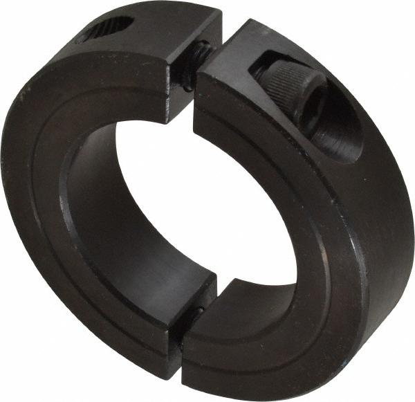 Climax Metal Products 111/16" Bore, Steel, Two Piece Two Piece Split Shaft Collar 35461193