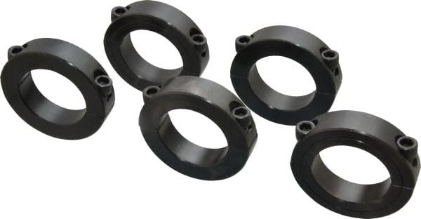 Climax Metal 2C-250-S T303 Stainless Steel Two-Piece Clamping Collar With 3//8-24 x 1 1//4 Set Screw 3-3//4 OD 2-1//2 Bore Size