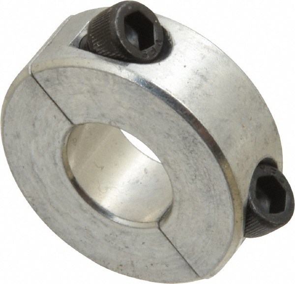 Climax Metal Products 1/2" Bore, Aluminum, Two Piece Shaft Collar