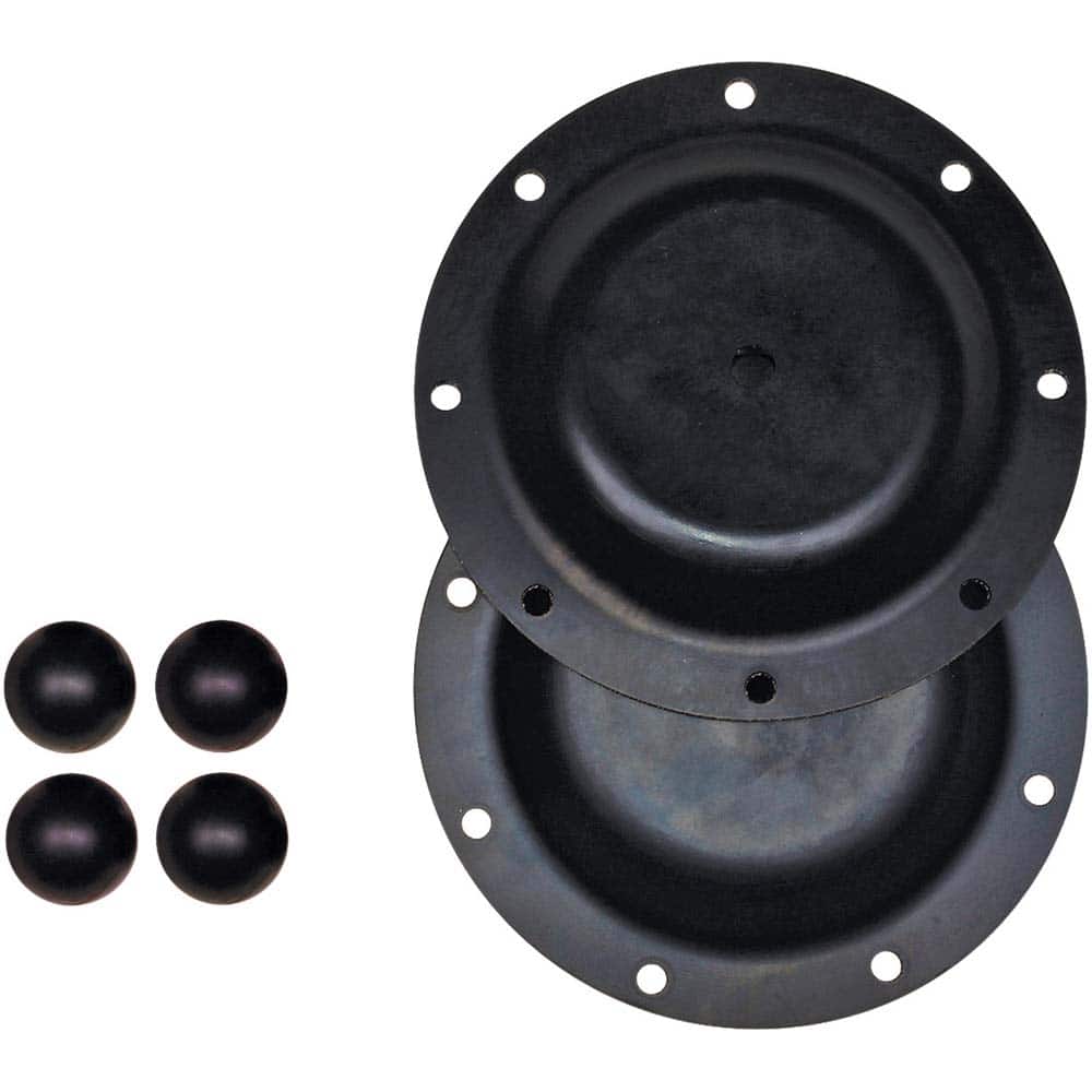 Diaphragm Pump Fluid Section Repair Kit: Buna-N, Includes (1) Lithium Grease, (2)Diaphragms, (4) Check Balls & (4)Check Seats, Use with S20 Metallic
