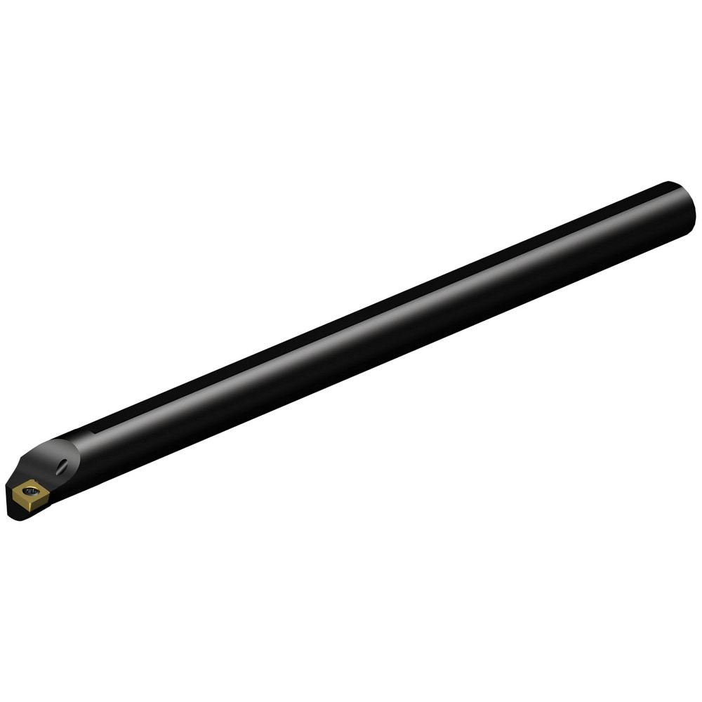 Indexable Boring Bar: E08R-SCLCR2, 15.2 mm Min Bore Dia, Right Hand Cut, 1/2" Shank Dia, Solid Carbide