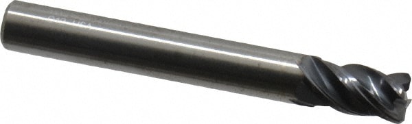 Kennametal 4047703 Corner Chamfer End Mill: 0.1875" Dia, 0.3125" LOC, 4 Flute, 0.015" Chamfer Width, Solid Carbide Image