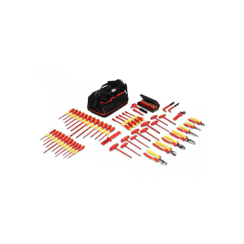 Combination Hand Tool Set: 66 Pc, Insulated Tool Set