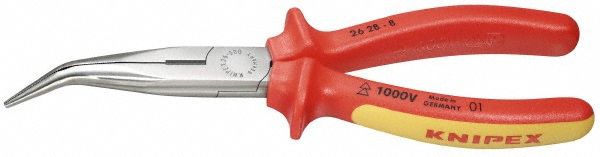 Knipex 8" OAL, Cutting Pliers - 2-11/16" Jaw Length x 11/16" Jaw Width | Part #26 28 200 SBA