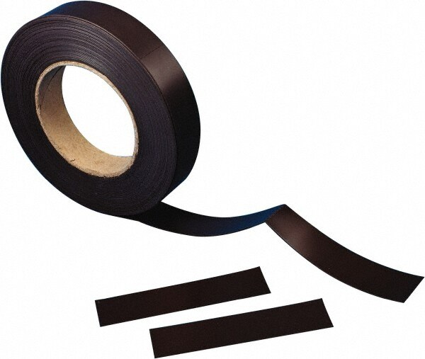 600" Long x 1" Wide x 0.03" Thick Flexible Magnetic Rectangular Strip