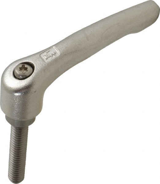 KIPP K0124.2A3X40 Female Threaded Insert Adjustable Clamping Handle: 5/16-18 Thread, 17/32" Hub Dia, Stainless Steel Image