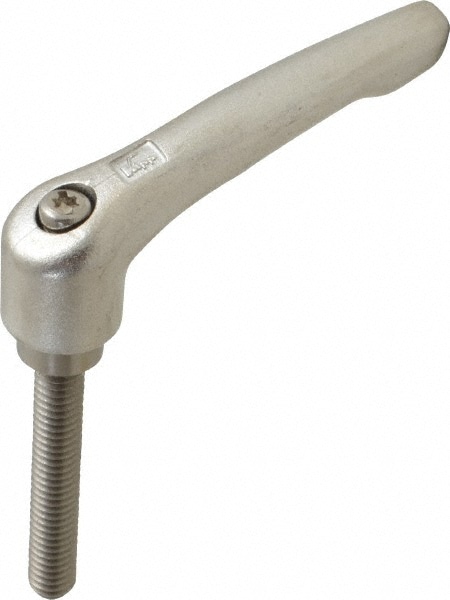 KIPP K0124.2A3X50 Threaded Stud Adjustable Clamping Handle: 5/16-18 Thread, 17/32" Hub Dia, Stainless Steel Image