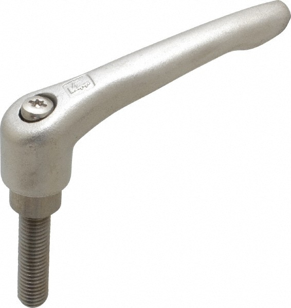 KIPP K0124.310X40 Threaded Stud Adjustable Clamping Handle: M10 x 1.50 Thread, 16 mm Hub Dia, Stainless Steel Image