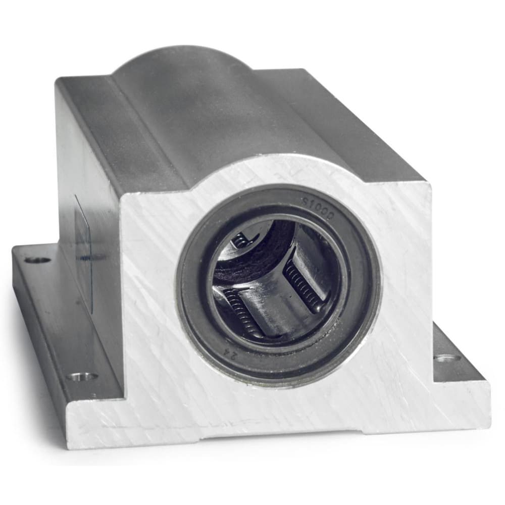 Thomson Industries TWN4 1/4" Inside Diam, 60/120 Lbs. Dynamic Capacity, Closed Twin Pillow Block Linear Bearing Image