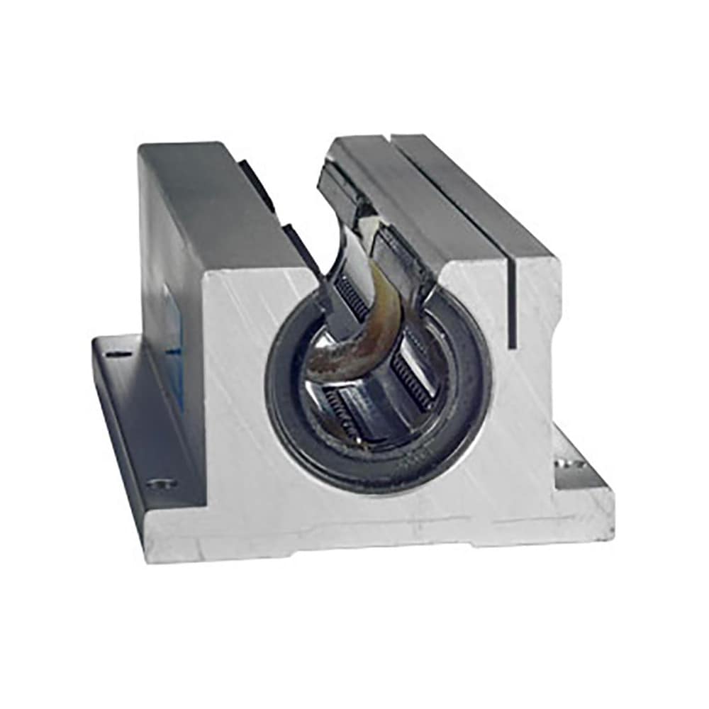 Thomson Industries TWN8OPN 1/2" Inside Diam, 180/360 Lbs. Dynamic Capacity, Open Twin Pillow Block Linear Bearing Image