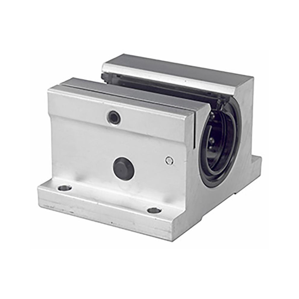 1-1/2" Inside Dia, 3880/7760 Lbs. Dynamic Capacity, Open Single Pillow Block Linear Bearing - 2.94" Overall Height x 4-3/4" Overall Width