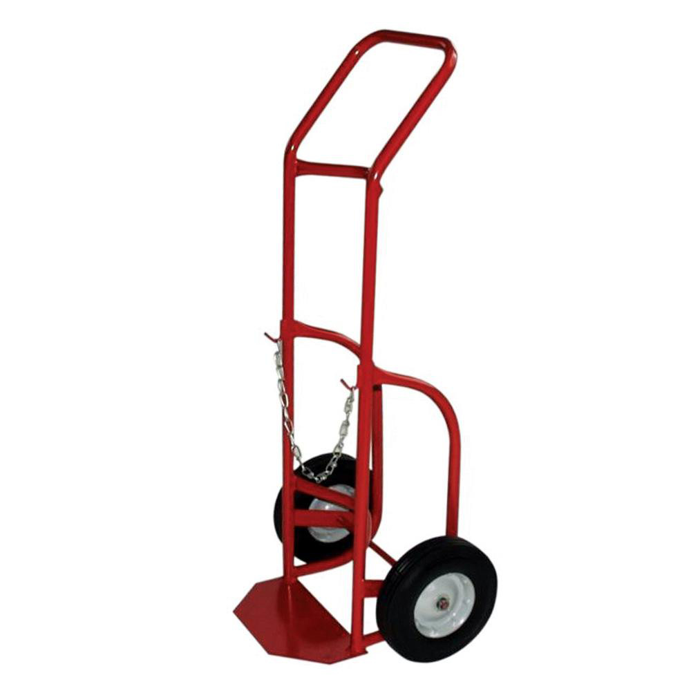 Hand Trucks: Type: Standard Cylinder Hand Truck; Wheel Type: Flat-Free; Body Material: Steel; Handle Type: Continuous, Flowback