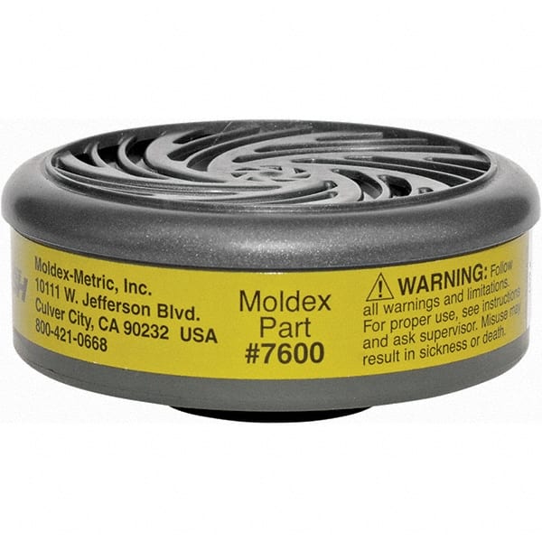 Moldex 7600 Respirator Cartridge: Multi-Gas & Organic Vapor, Agriculture, Dry Cleaning, Electroplating, Laboratories & Manufacturing 