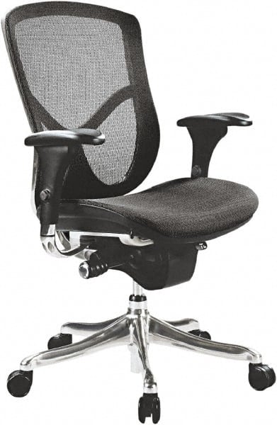 Task Chair: Breathable-A-Grade Black Mesh, Black