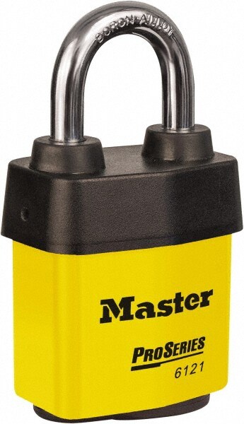 Padlock: Laminated Steel, 2-1/8" Wide