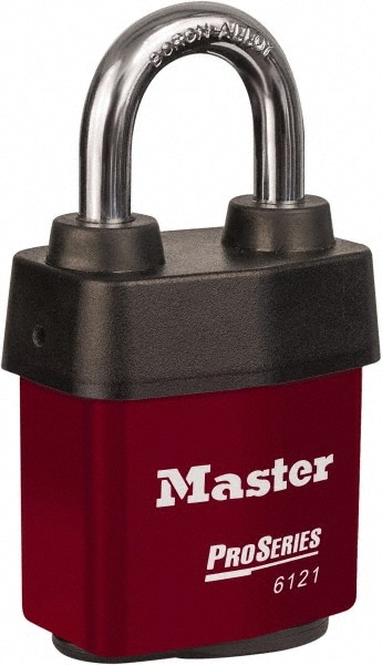 Padlock: Laminated Steel, 2-1/8" Wide