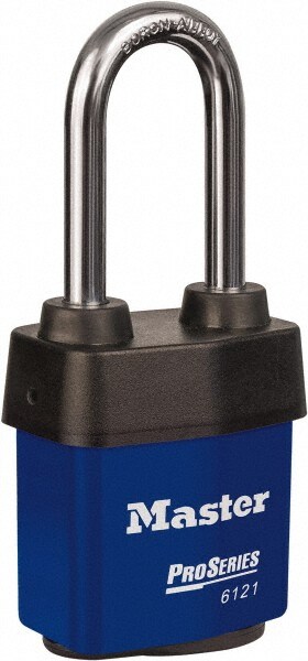Padlock: Laminated Steel, Keyed Different, 2-1/8" Wide