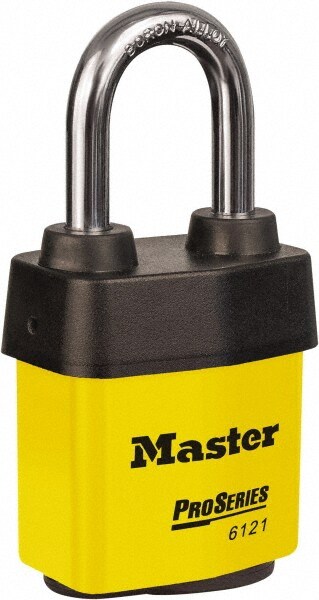 Padlock: Laminated Steel, 2-1/8" Wide
