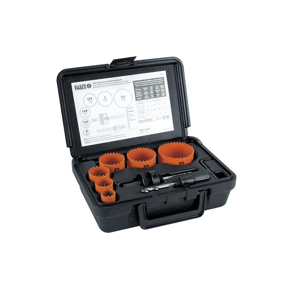 Klein Tools Hole Saw Kits; Maximum Saw Diameter (Decimal Inch) 21/2
