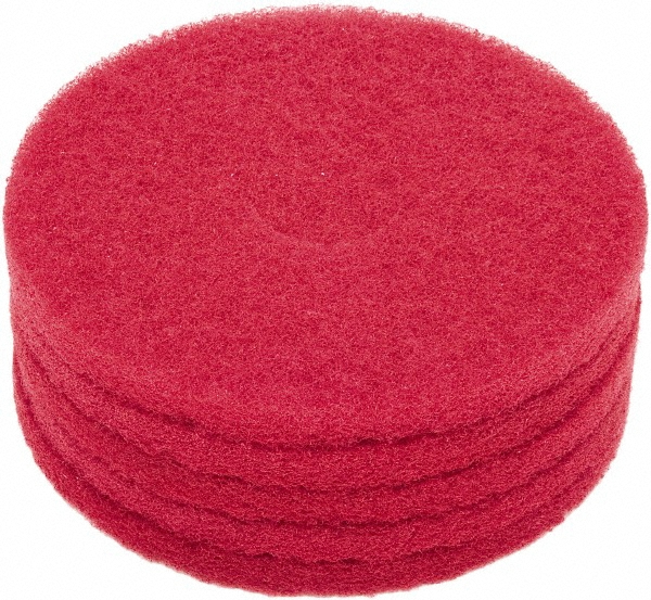 Clarke Red Scrubbing Pad, 13", 5/Pack MSC Industrial Supply Co.