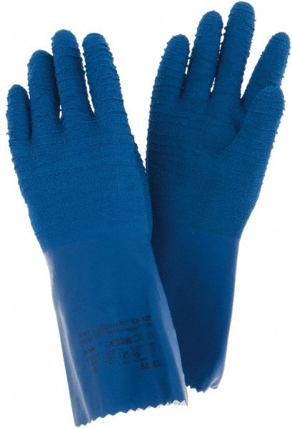 Series 62-401 Chemical Resistant Gloves:  53.00 Thick,  Latex,  Supported,  General Purpose Chemical-Resistant