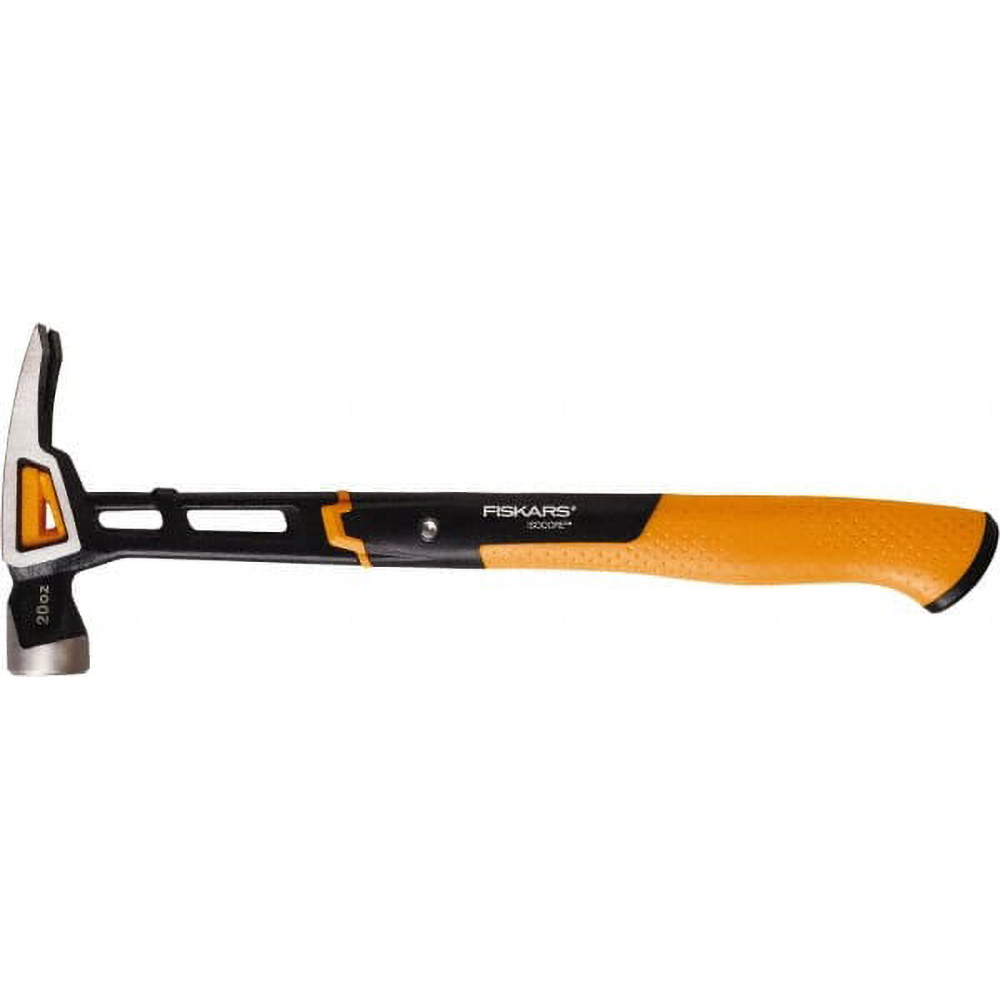 20 oz Head, Straight Nail Hammer - 15-1/2" OAL, Forged Steel Head, 1-1/4" Face Dia, Smooth Face