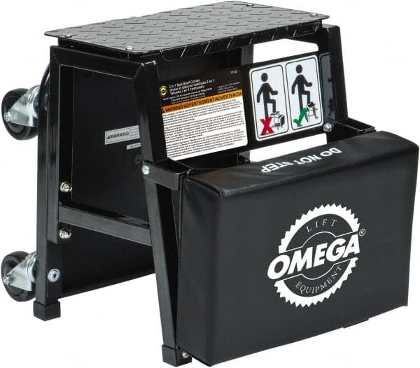 Omega Lift Equipment 91305 350 Lb Capacity, 4 Wheel Creeper Seat 