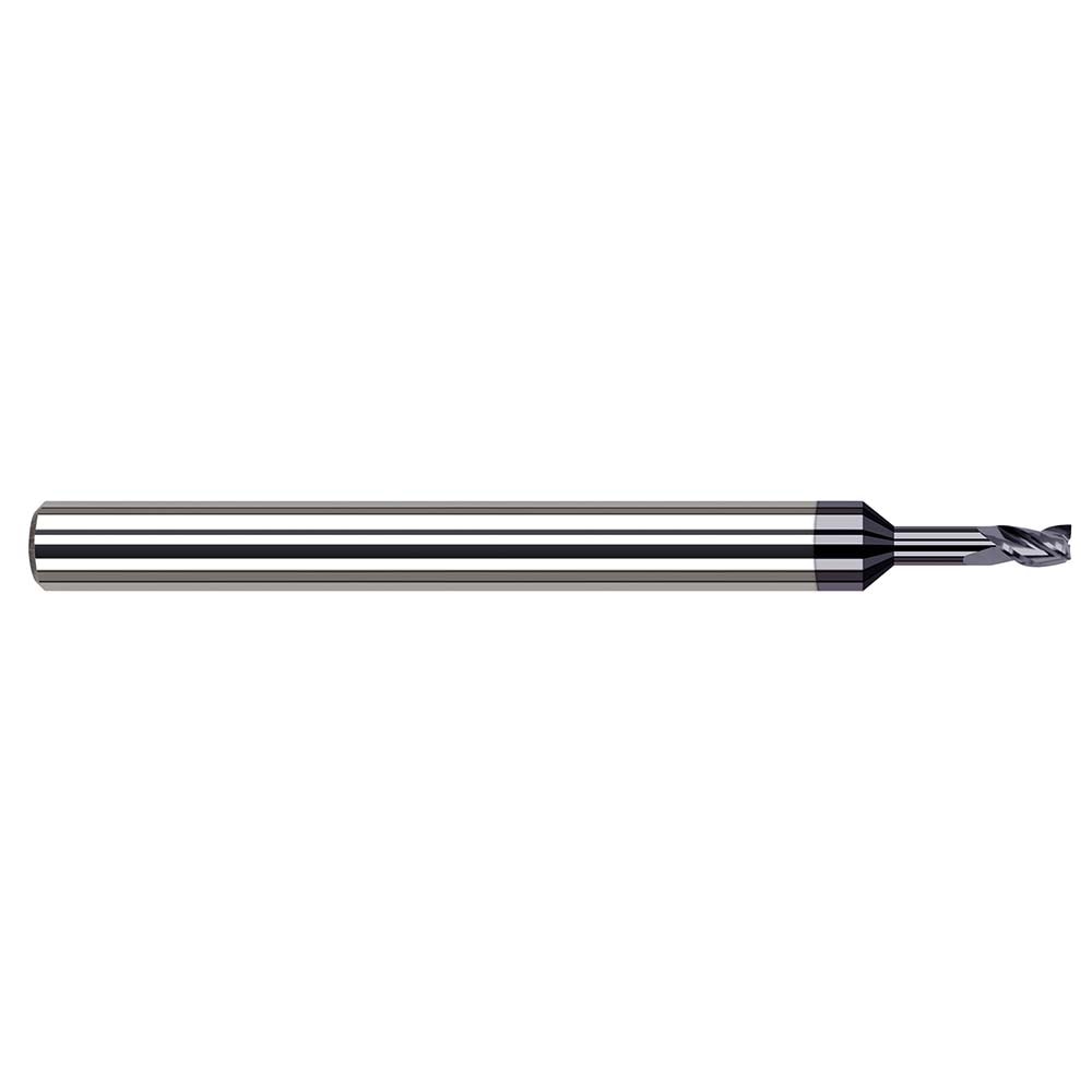 Harvey Tool 945616-C3 Square End Mill: 1/4" Dia, 3 Flutes, 3/8" LOC, Solid Carbide, 30 ° Helix Image