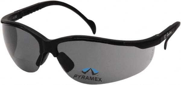 Magnifying Safety Glasses: +1.5, Gray Lenses, Scratch Resistant, ANSI Z87.1 & CSA Z94.3-07