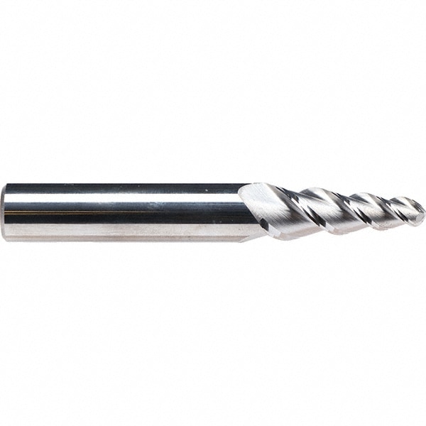 Emuge - Tapered End Mill: 6 deg Angle per Side, 6.76 mm Small Dia, 30. ...