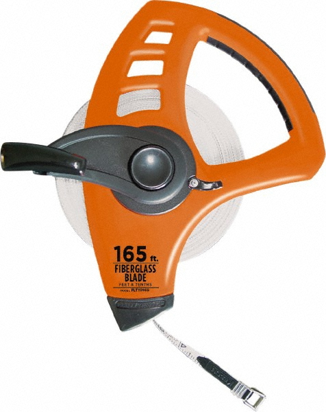 Keson 165' x 1/2" Tape Measure - 1/10 & 1/100" Graduation | Part #FLT10165