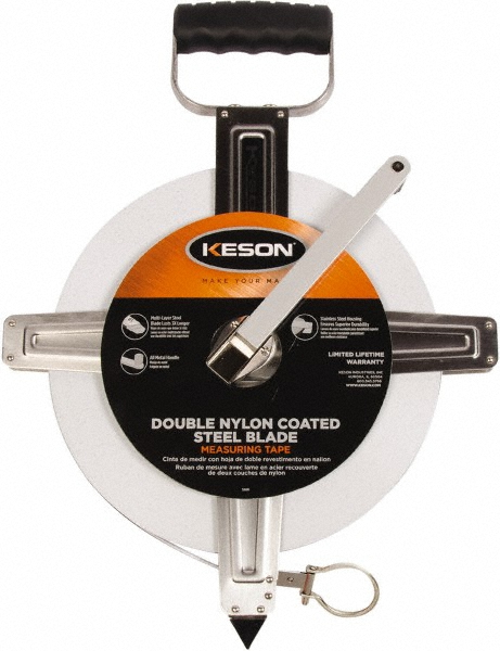 Keson 300' x 3/8" Tape Measure - 1/10 & 1/100" Graduation | Part #SNR10300