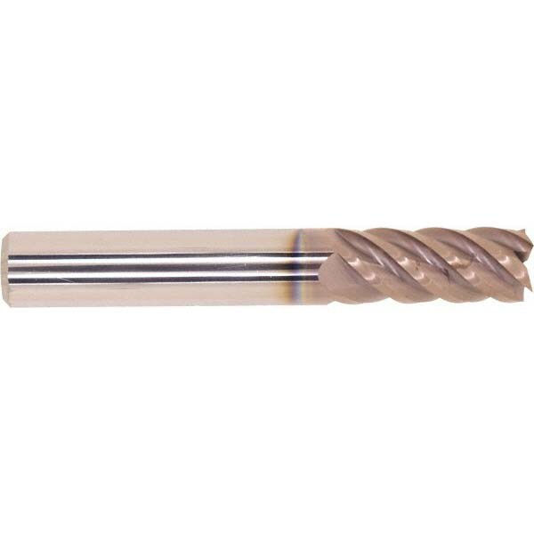 Square End Mill: 0.3937'' Dia, 0.9843'' LOC, 5 Flutes, Solid Carbide